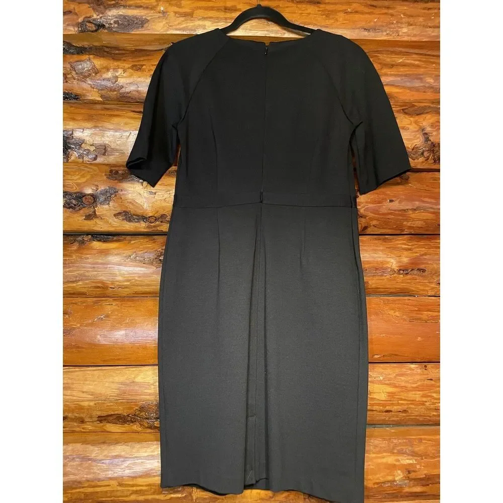 Christopher‎ & Banks Black Ponte Knit Dress Size 4